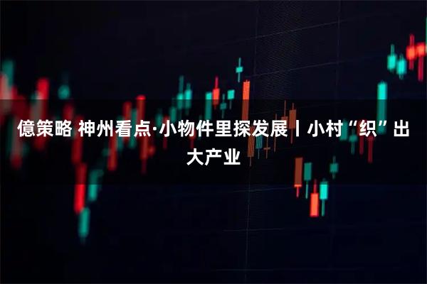 億策略 神州看点·小物件里探发展丨小村“织”出大产业